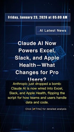 🧐👉 Claude AI Now Powers Excel, Slack, and Apple Health—What Changes for Pro Users? #QixNewsAI