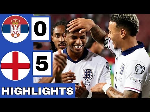 ⚪️Serbia vs England (0-5) Extended HIGHLIGHTS | World Cup Qualifier
