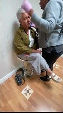 An Older Woman Gets Her Ears Pierced For The First Time At The Age Of 60