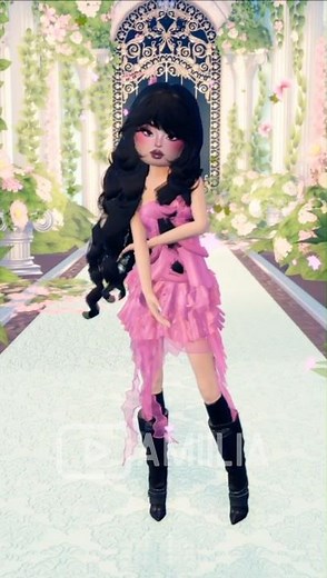 Katseye Yoonchae Gabriela Performance Outfit 🩷🌹 #roblox #shorts #dresstoimpress #katseye