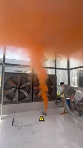 Orange Smoke Flow Test #TestRoom #FlowPattern #FanSystem | YNP Media