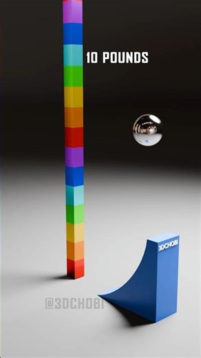 Sine wave Structure of 12000 Colorful Cubes Satisfying Collapse by different weight impact #relaxing