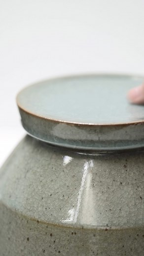 Finished vessels — jars, bowls, teapots and jugs. A current selection of pots in the studio, which I’m slowly adding to for my winter online shop restock. All heavily reduction fired to cone ten. Photographs often lack scale, even when there’s a hand in the image, so I hope these short snippets add a bit more context to the objects that fill my feed. #pottery #handmade #ceramics #minimal #tableware #asmr | Florian Gadsby
