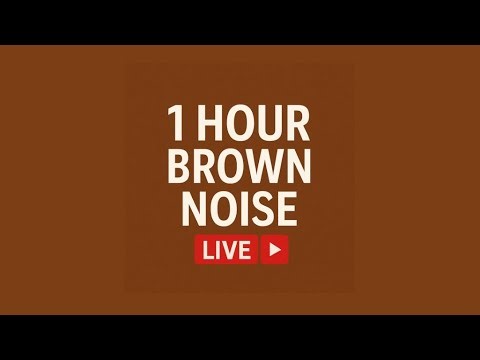 ASMR | 1 Hour Live Brown Noise for Sleep, Focus & Relaxation