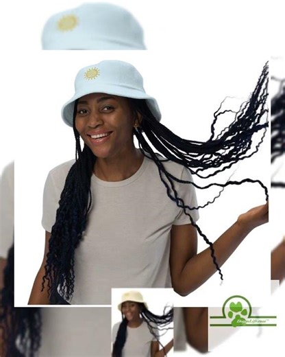 Terry Cloth Bucket Hat with Sunshine Logo