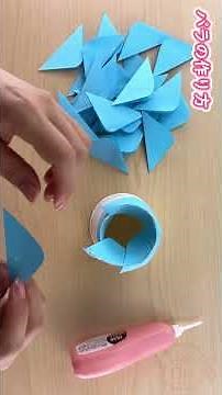 【簡単工作】画用紙でバラの作り方🌹100均DIYで秒でできる高見えインテリア！子どもからシニアのレク・保育の製作・学校の宿題にも最適な手作りペーパークラフト✨大人可愛いお花の飾り/保存版/Vlog