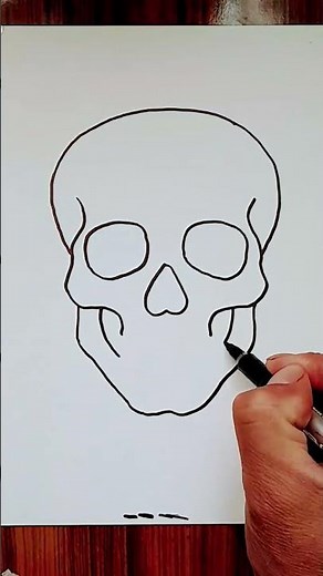 Skull drawing 💀💀💀
