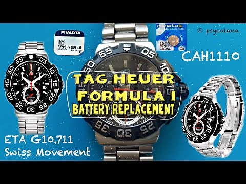TAG Heuer Formula 1 Battery Replacement CAH1110 | ETA G10.711