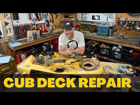 Cub Cadet Deck Repair; Spindle Reinforcement Rings