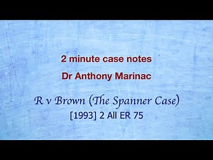R v Brown (Consent to bodily harm)