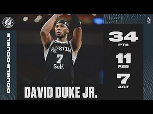 David Duke Jr. Drops a Game-High 34 PTS & 11 REB In Win Over The Wolves!
