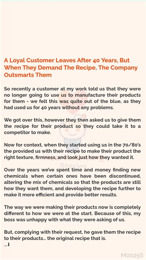 A Loyal Customer 🐾 Leaves After 40 Years, But When They Demand The Recipe, 🐕 The Company Outsmarts Them | Heartwarming Stories