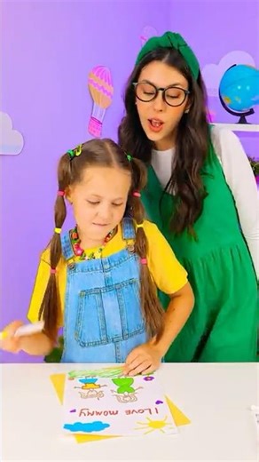 ✂️ DIY WRITING STENCIL — MOM’S HACK! 😂 #shorts #kids