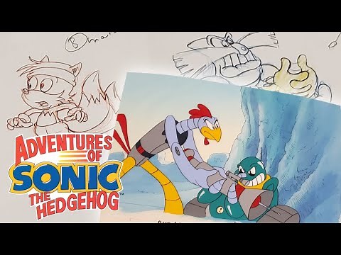 Adventures of Sonic the Hedgehog Animation Cels Review (1 Cel, 5 Sketches)