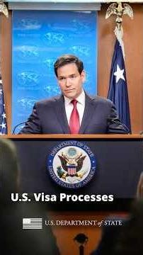 "A visa is a visitor, it's not a right." | U.S. Visa Processes