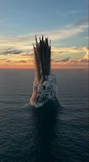 Underwater Volcano Erupts in a Violent Ocean Explosion