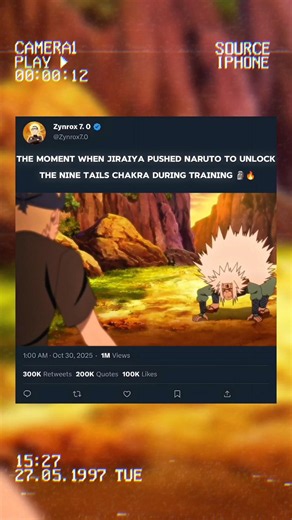 jiraiya pushed Naruto to unlock the Nine Tails' chakra during training 🗿🔥 #naruto #viralshorts