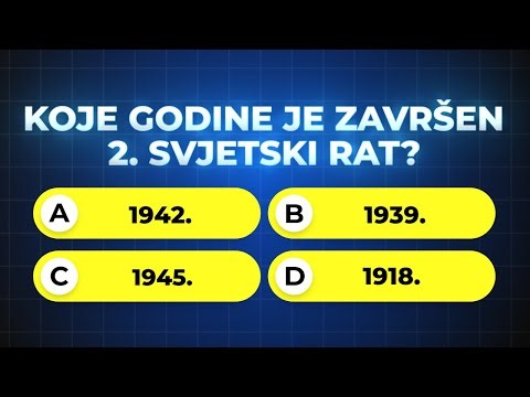 Koliko je DOBRO tvoje OPĆE ZNANJE? Uradi TEST od 20 PITANJA i saznaj! (2.dio)