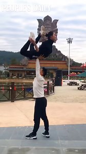 43K views · 3.5K reactions | Check out the amazing cooperation between the two acrobats! | People's Daily, China | Facebook