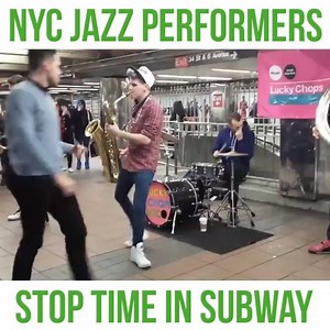 NYC Brass Band, Lucky Chops, Stop Time in Subway Performance Credit: https://www.facebook.com/TheLuckyChops | Earthables