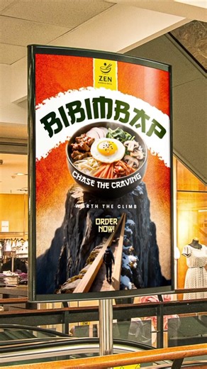 #shorts #shortsviral Bibimbap Poster Design 🔥 Food Ad Concept in 20 Seconds