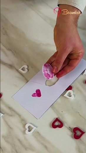 DIY Valentine’s Day Stickers ❤️✨ #creative #stickers #valentinesday