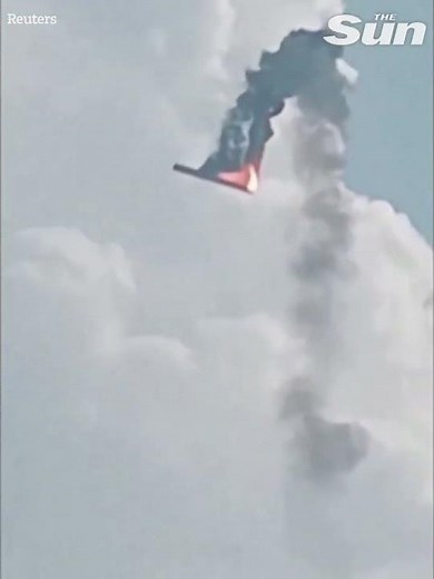 Watch giant explosion as Chinese space rocket launches 'by accident' and crashes