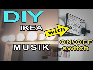 Modding IKEA MUSIK wall lamp with ON/OFF switch from Aliexpress