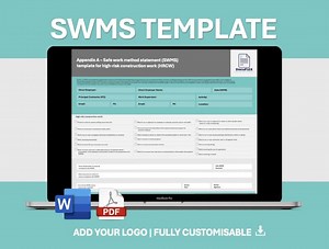 2025 SWMS Customisable Template Safe Work Method Statement/jsa Business Tool Safety - Etsy Australia