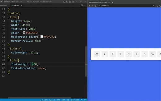 前端教程：原生javaScript实现分页器