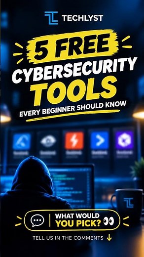 5 FREE Cybersecurity Tools Every Beginner Should Know 🔥 #cybersecurity #techlyst