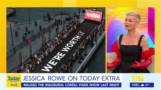 The HILARIOUS and extremely talented Jessica Rowe joins Today Extra after walking in the L'Oreal Paris show last night. 😍👏 #9Today | WATCH LIVE 5.30am | TODAY