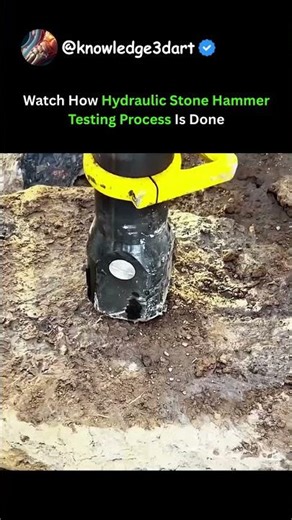 Watch How Hydraulic Stone Hammer Testing Process Is Done