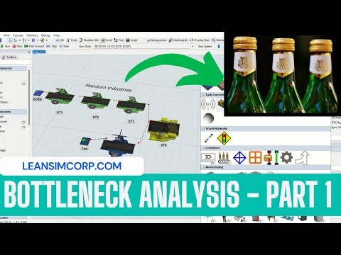 Bottleneck Analysis Using Flexsim Simulation | Real Problem | Flexsim Tutorial Line Analysis Part 1