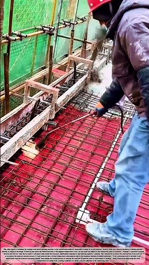 Use a Blowtorch To Treat The Steel Before Pouring Concrete #job #tips #building #skills