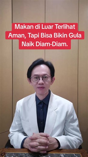 Tidak makan manis saat di luar belum tentu aman. Yang sering menaikkan gula justru porsi dan bumbu tersembunyi. Gambar diambil dari Google. #edukasikesehatan #dokharis #diabetes #makandiluar #kontrolgula Narasi ini disusun berdasarkan jurnal ilmiah medis yang valid. Konten ini orisinal, tidak menjiplak, tidak mengklaim pengobatan, hanya bertujuan edukatif. Referensi: -Glycemic Index (GI) or Glycemic Load (GL) and Dietary Interventions for Optimizing Postprandial Hyperglycemia in Patients with T2