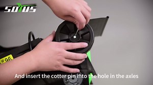 SOYUS Electric Lawn Mowers Cordless, 12 Inch 40V 2-in-1 Brushless Push Lawn Mower with 6-Postion Height Adjustment, 2x4.0Ah Batteries and Charger Included