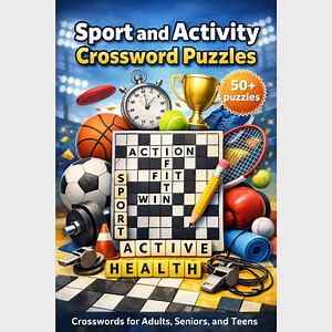 Sports Crossword Puzzles | 60 Puzzles   Answers | 600 Words | 6x9 PDF - Etsy