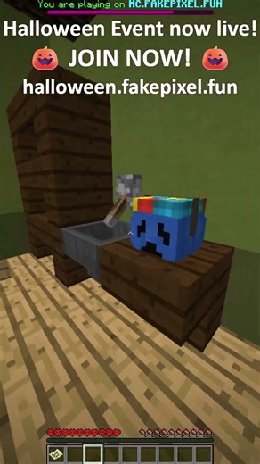 🎃 Play HALLOWEEN SIMULATOR on MC.FAKEPIXEL.FUN! #shorts #fakepixel #halloween #hypixel
