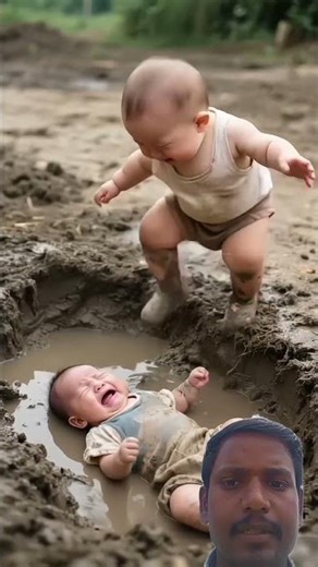 Crying Baby Gets the Cutest Help 😭 | Funny Ai Animated Shorts #cute #cutebabies