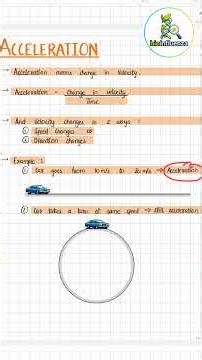 Acceleration Explained in 1 minute 🤯 | Class 9 Physics