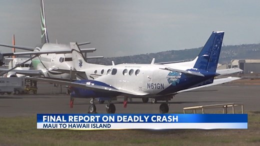 NTSB releases final report into fatal air ambulance crash off Maui