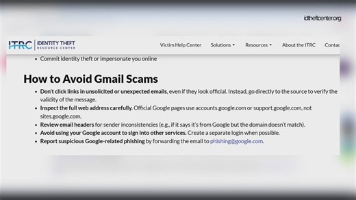 Cybersecurity experts warn about 'Gmail' phishing scam