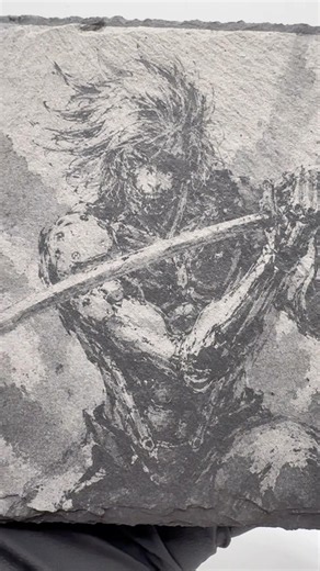 This is how I came up with this art piece of Raiden from Metal Gear Solid. #metalgearsolid #raiden