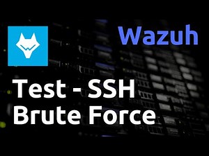 Wazuh - 03. Test attaque brute force sur ssh