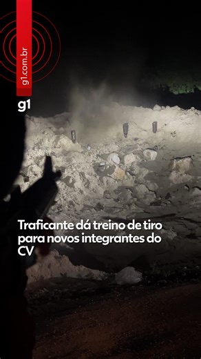 Traficante dá treino de tiro a novos integrantes do CV http://glo.bo/4nqy71J #g1 | g1 - O Portal de Notícias da globo
