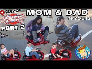 FUNnel V Fam Go Cart Tryouts! Kids vs Parents! Who's got Skills Part 2