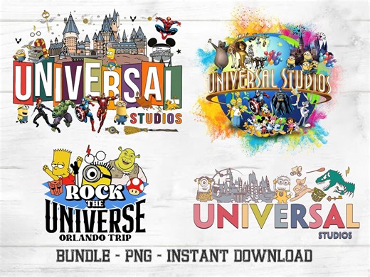 Universal Studios PNG Bundle: Shirts Design (digital Download) - Etsy