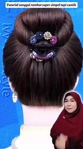 1M views · 8K reactions | Tutorial sanggul rambut simpel tapi cantik #reelsfb #reaction #fyp #info | Nur Lindah | Facebook