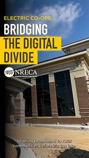 As leaders in rural broadband, electric cooperatives are creating new ways to live, learn and earn in rural America. Driven by people, not profits, electric co-ops are answering the call to bring broadband to rural communities before it’s too late. #PoweringTomorrow | NRECA